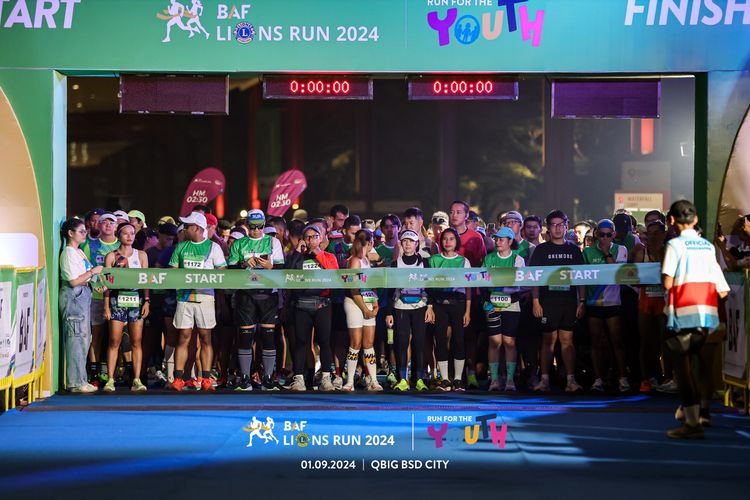 Race photo from BAF LIONS RUN 2024