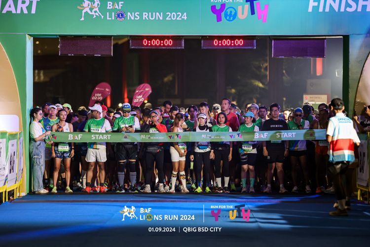 Race photo from BAF LIONS RUN 2024