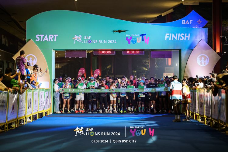 Race photo from BAF LIONS RUN 2024