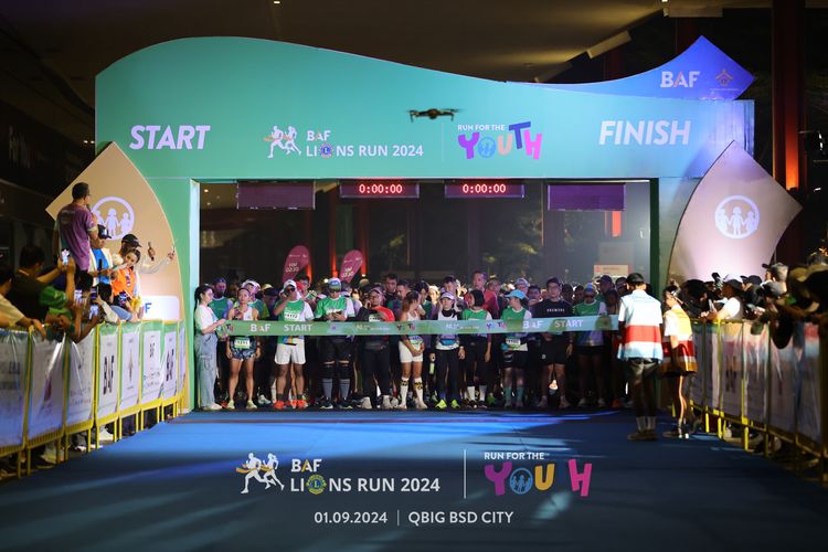 Race photo from BAF LIONS RUN 2024