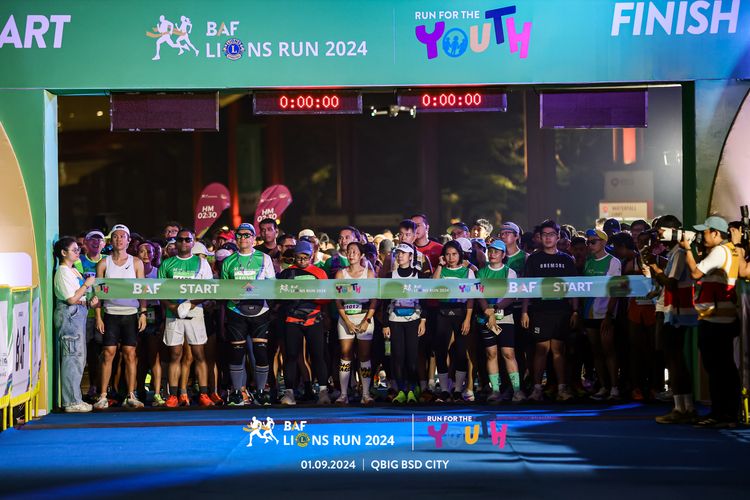 Race photo from BAF LIONS RUN 2024