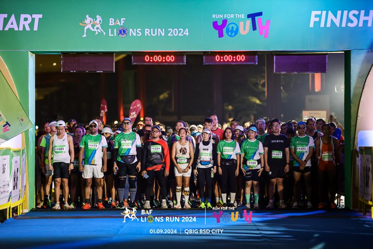 Race photo from BAF LIONS RUN 2024