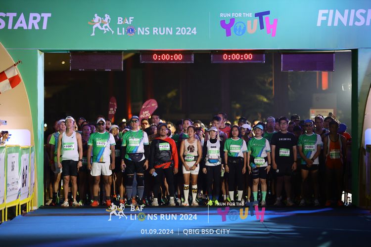Race photo from BAF LIONS RUN 2024