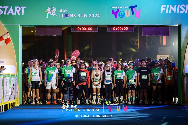 Race photo from BAF LIONS RUN 2024