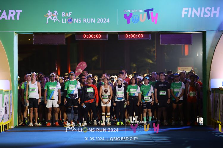 Race photo from BAF LIONS RUN 2024