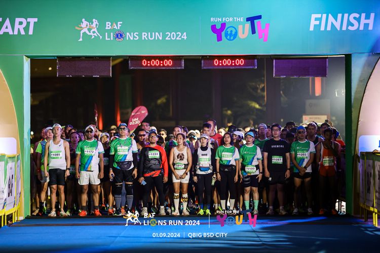 Race photo from BAF LIONS RUN 2024