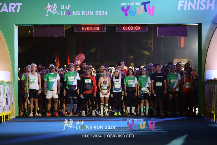 Race photo from BAF LIONS RUN 2024