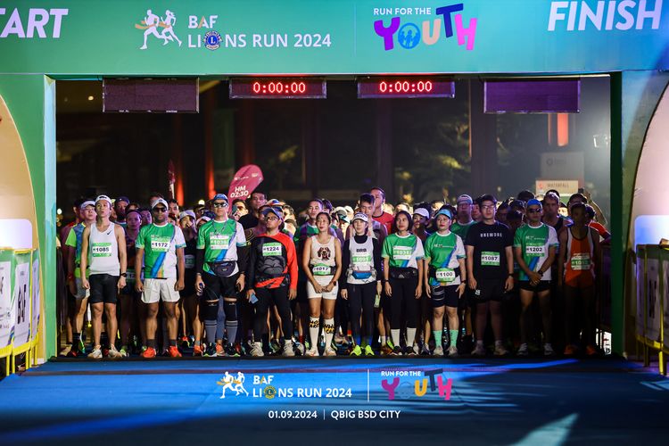 Race photo from BAF LIONS RUN 2024