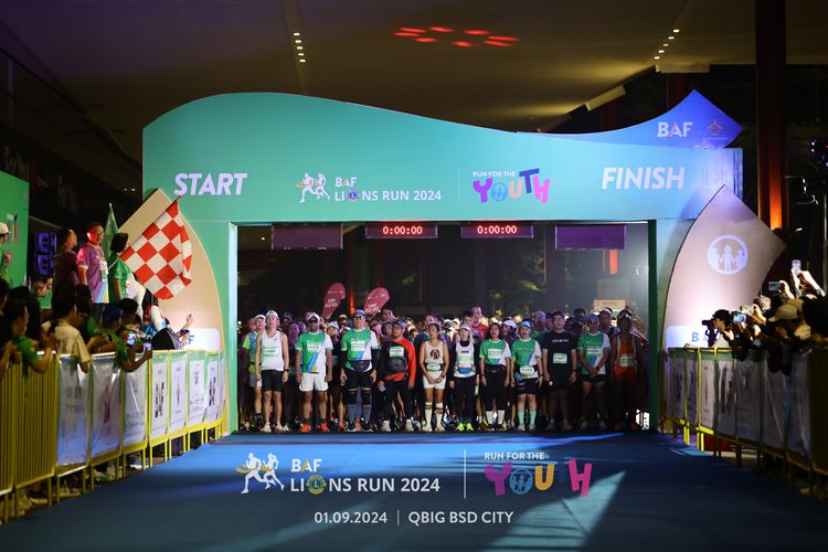Race photo from BAF LIONS RUN 2024