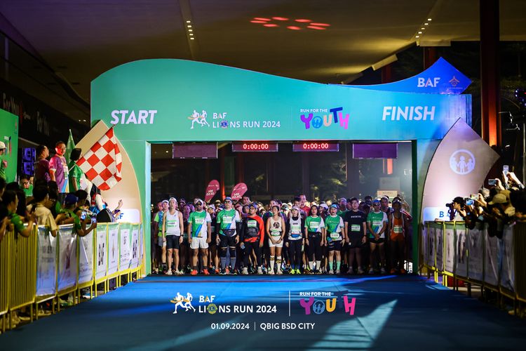 Race photo from BAF LIONS RUN 2024