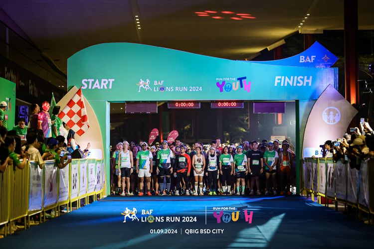 Race photo from BAF LIONS RUN 2024