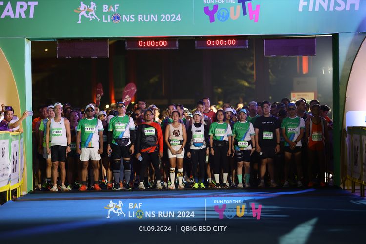 Race photo from BAF LIONS RUN 2024