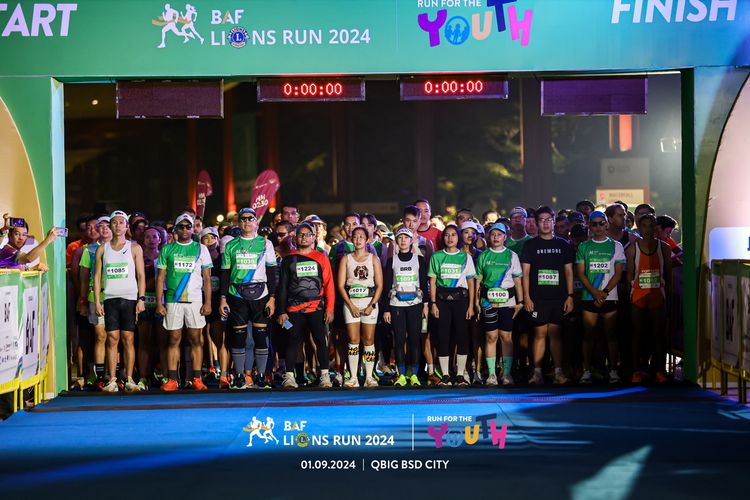 Race photo from BAF LIONS RUN 2024