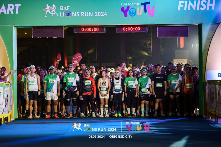 Race photo from BAF LIONS RUN 2024