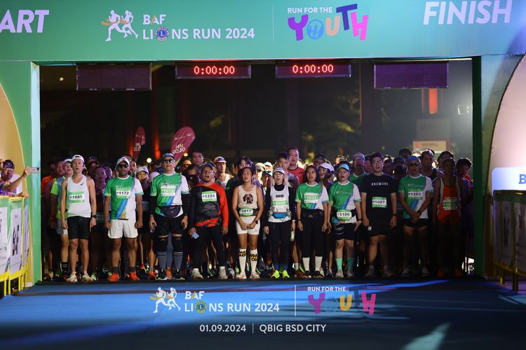 Race photo from BAF LIONS RUN 2024