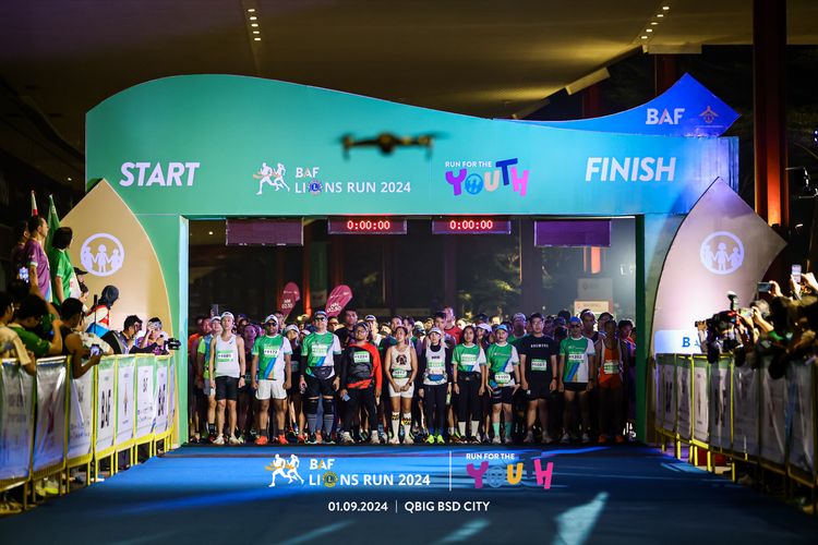Race photo from BAF LIONS RUN 2024