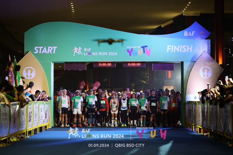 Race photo from BAF LIONS RUN 2024