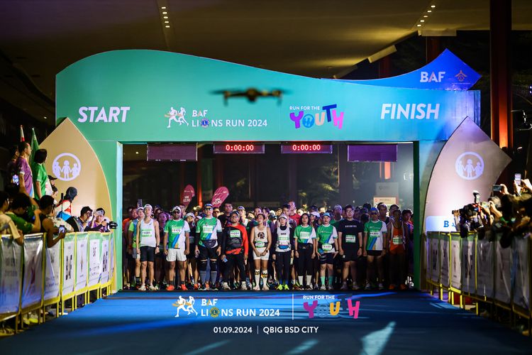 Race photo from BAF LIONS RUN 2024