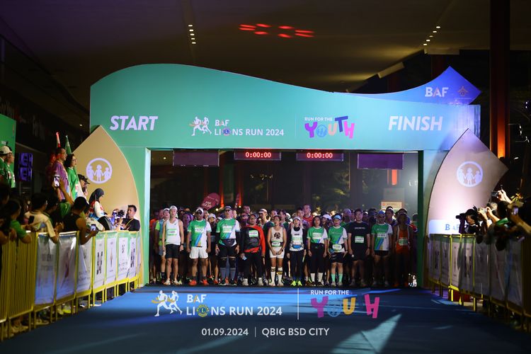 Race photo from BAF LIONS RUN 2024