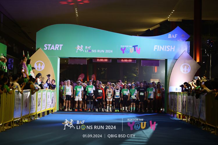 Race photo from BAF LIONS RUN 2024