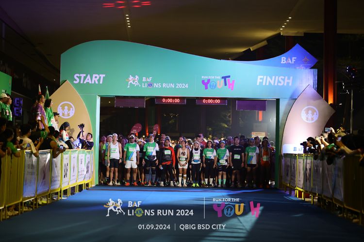 Race photo from BAF LIONS RUN 2024