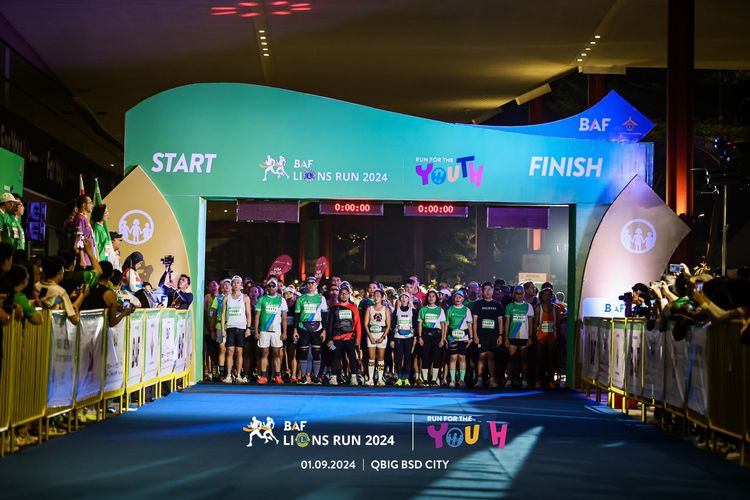 Race photo from BAF LIONS RUN 2024