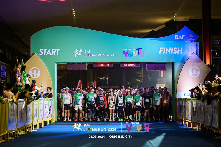 Race photo from BAF LIONS RUN 2024
