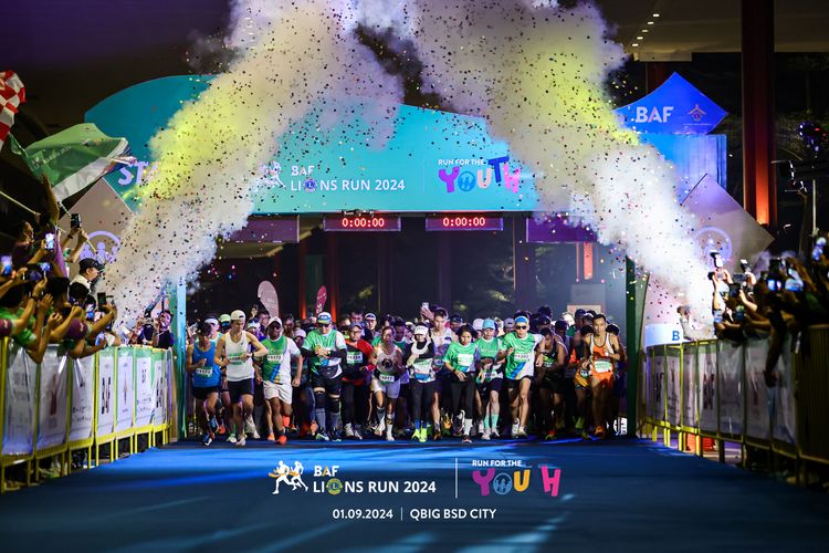 Race photo from BAF LIONS RUN 2024
