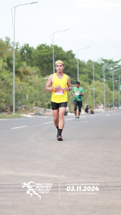 Race photo from Arutmin Borneo Run 2024