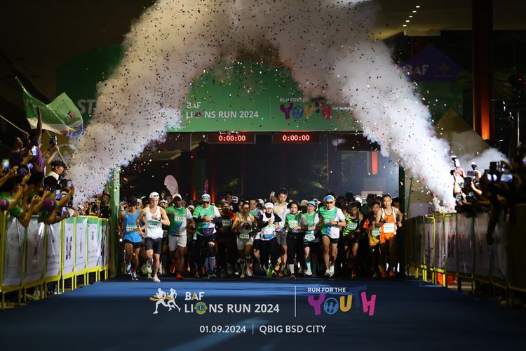 Race photo from BAF LIONS RUN 2024