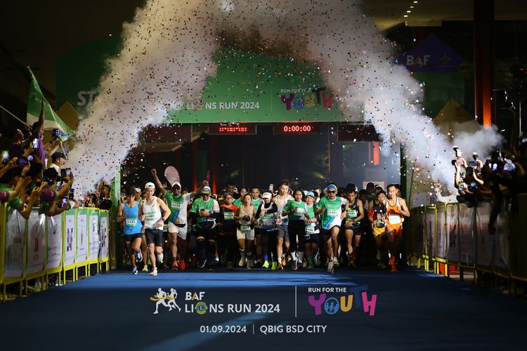 Race photo from BAF LIONS RUN 2024