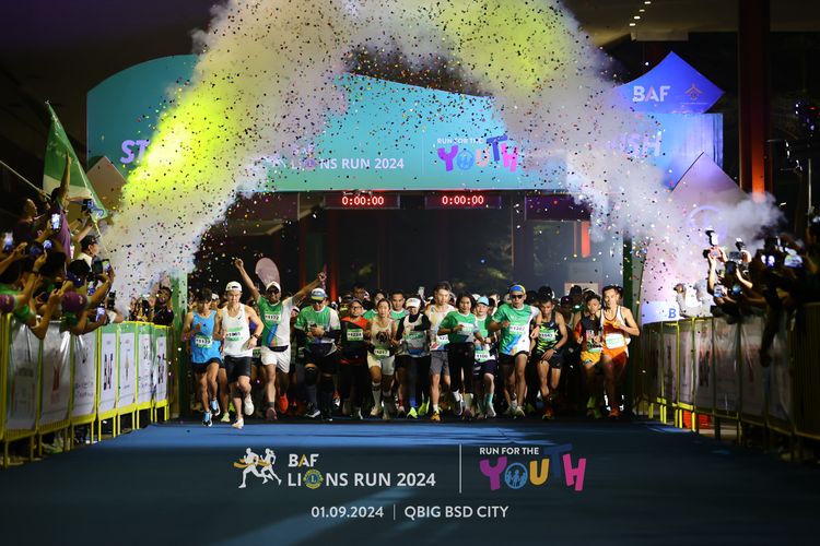 Race photo from BAF LIONS RUN 2024