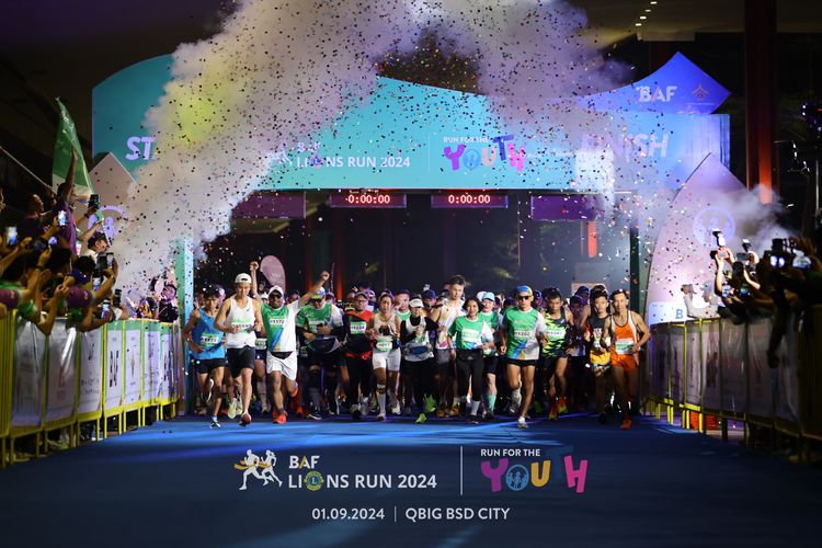 Race photo from BAF LIONS RUN 2024