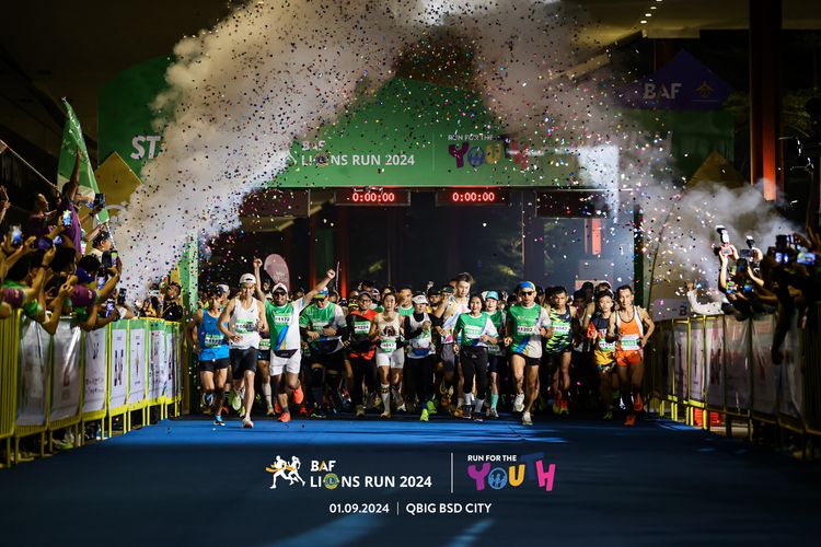 Race photo from BAF LIONS RUN 2024