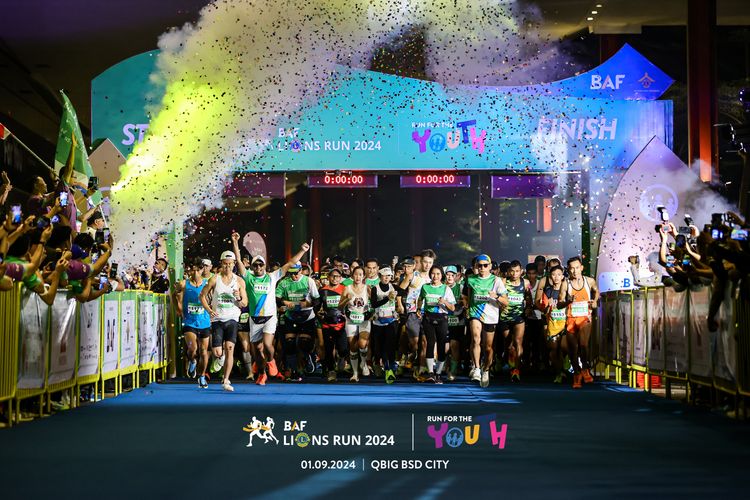 Race photo from BAF LIONS RUN 2024
