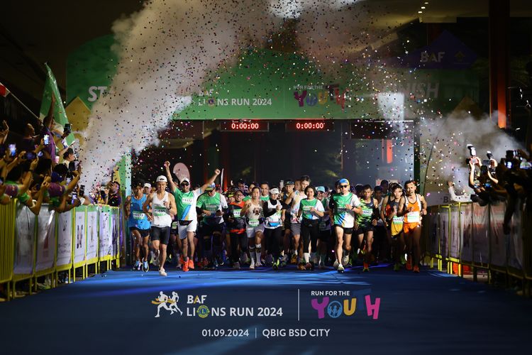 Race photo from BAF LIONS RUN 2024