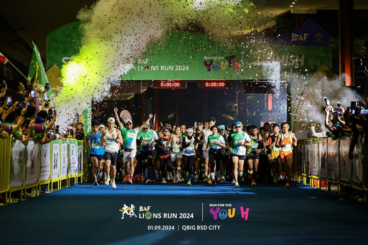 Race photo from BAF LIONS RUN 2024