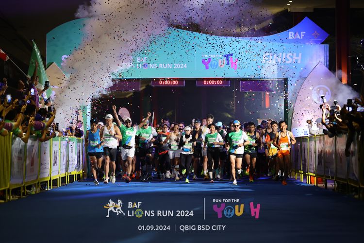 Race photo from BAF LIONS RUN 2024
