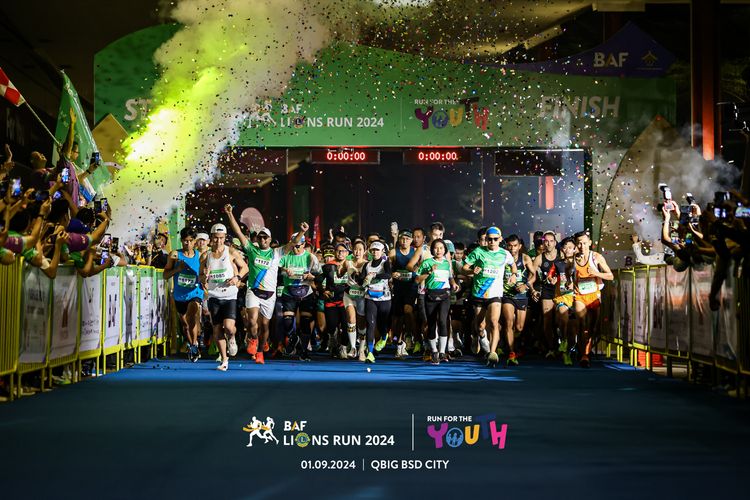 Race photo from BAF LIONS RUN 2024