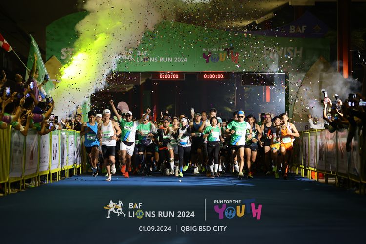 Race photo from BAF LIONS RUN 2024
