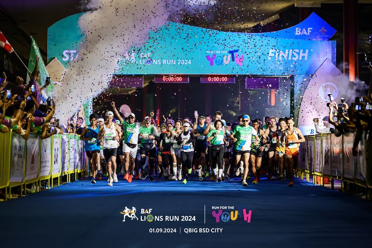 Race photo from BAF LIONS RUN 2024