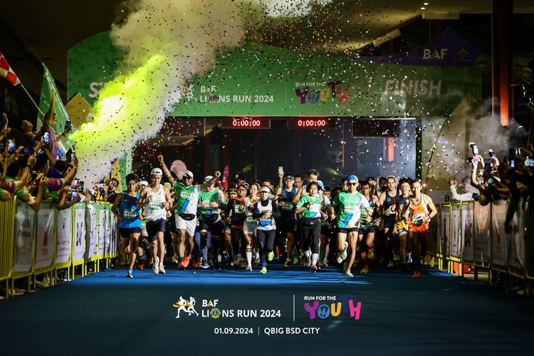 Race photo from BAF LIONS RUN 2024