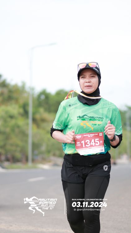 Race photo from Arutmin Borneo Run 2024