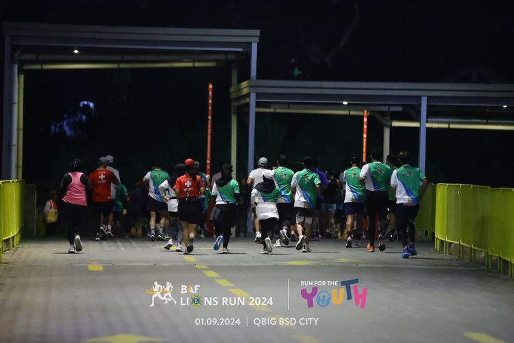 Race photo from BAF LIONS RUN 2024