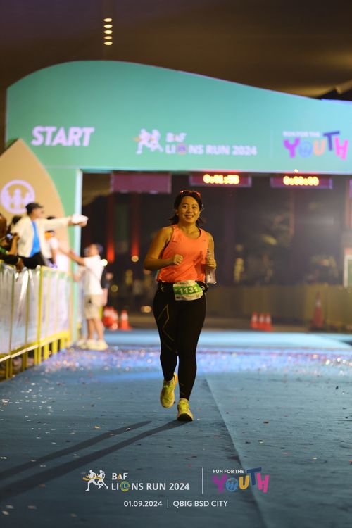 Race photo from BAF LIONS RUN 2024