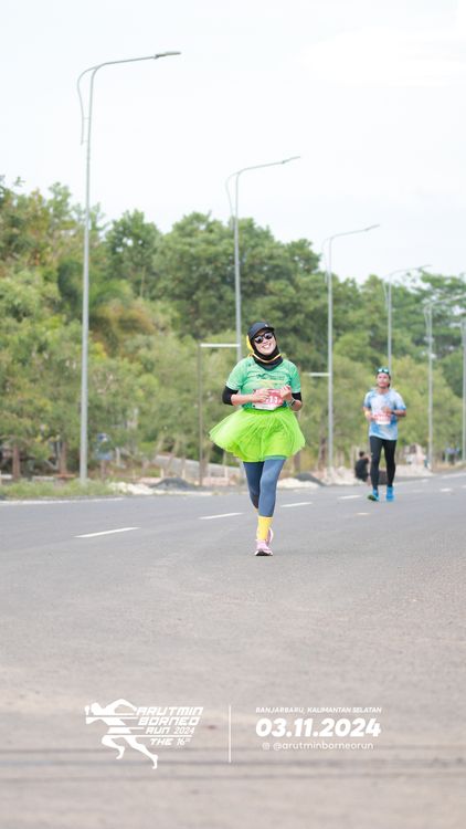 Race photo from Arutmin Borneo Run 2024