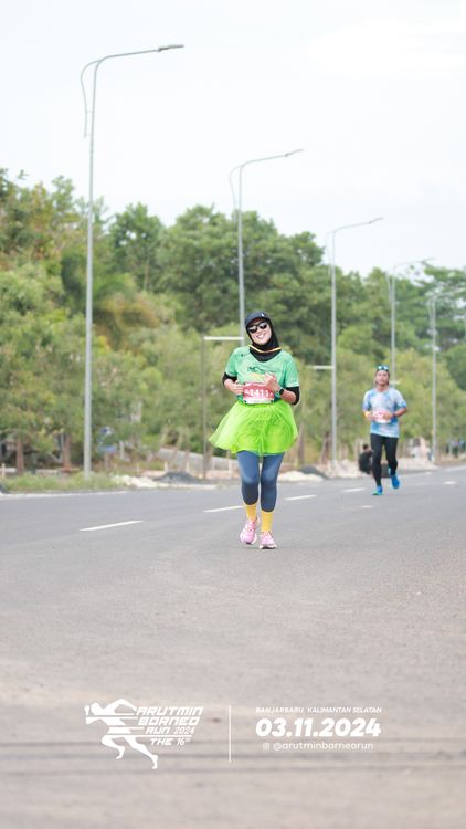 Race photo from Arutmin Borneo Run 2024
