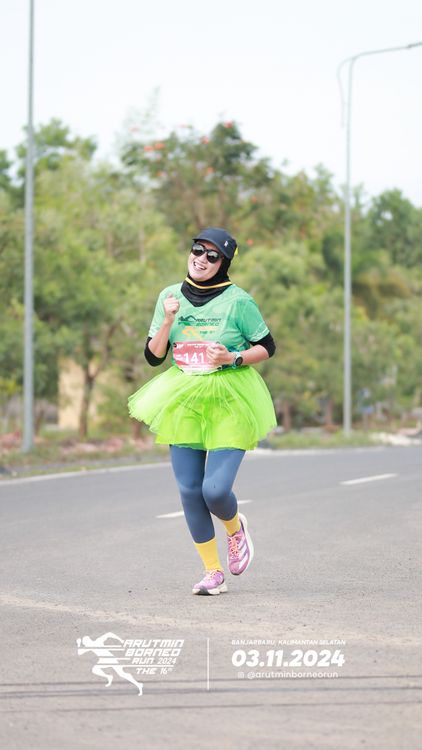 Race photo from Arutmin Borneo Run 2024