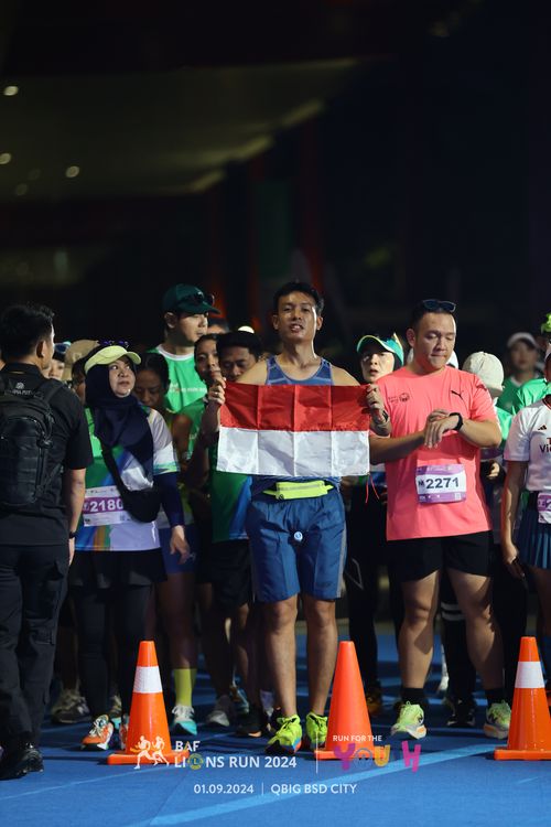 Race photo from BAF LIONS RUN 2024