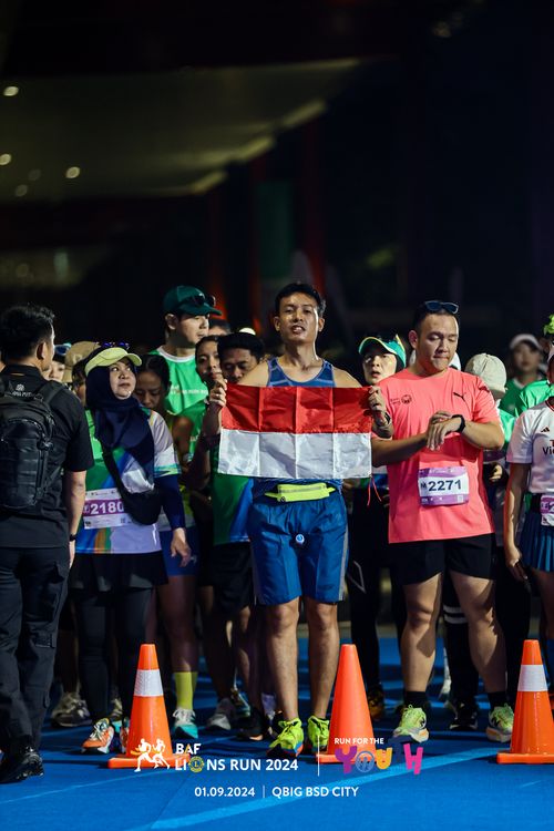 Race photo from BAF LIONS RUN 2024